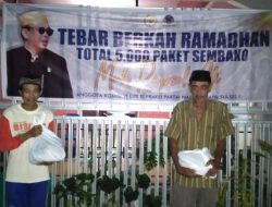 Jelang Hari Raya Idulfitri, Rapsel Ali Tebar 5000 Paket Sembako di Dapil