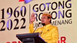 Plt Gubernur Sulsel Puji Ketua Umum Golkar saat Hadiri MKGR di Makassar, Airlangga Balas dengan Ucapan Ini