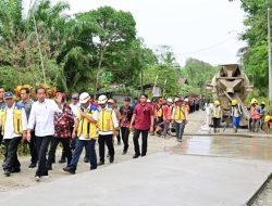 Jokowi Tinjau Progres Penanganan IJD di Penajam Kaltim
