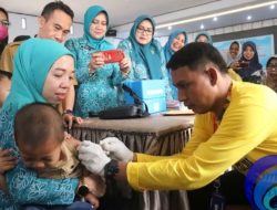 Tingkatkan Cakupan Anak Balita, TP PKK Kepulauan Selayar Gelar Gerai Imunisasi Kejar