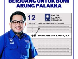 Politisi PAN Ardiansyah Kahar Putra Asal Bone Maju Caleg DPRD Sulsel, Dikenal Komitmen dan Selalu Positif